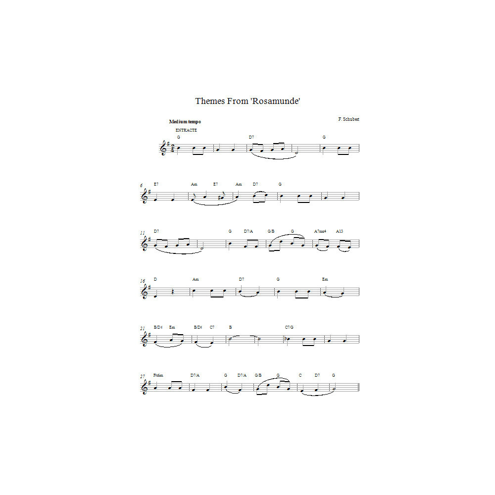 Themes From Rosamunde