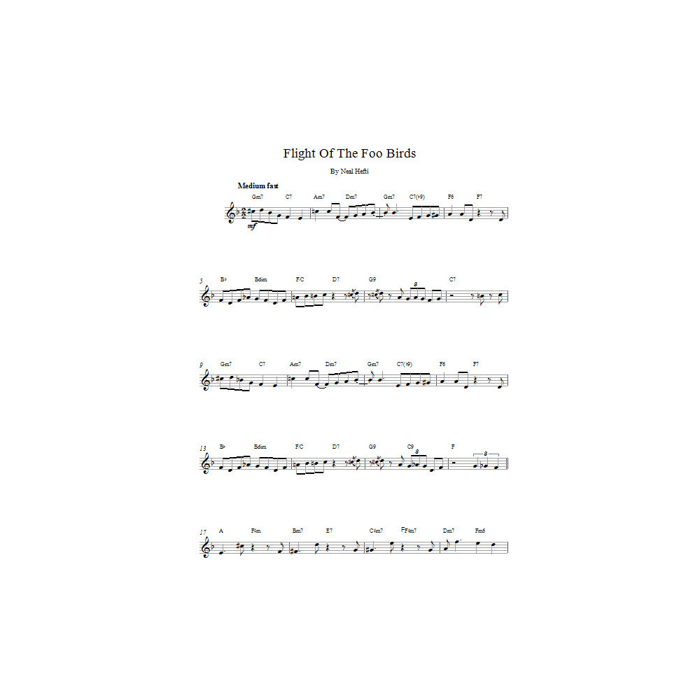 Flight Of The Foo Birds