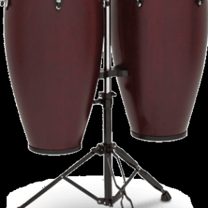 Latin Percussion City Series Conga Set with Stand - 10/11 inch Dark Wood
