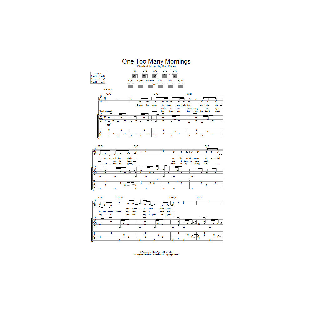 One Too Many Mornings