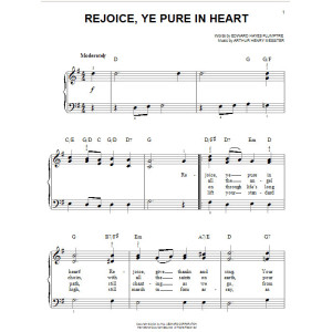 Rejoice, Ye Pure In Heart