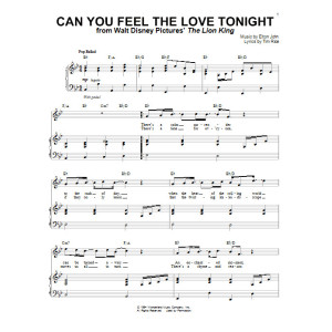Can You Feel The Love Tonight (from The Lion King)