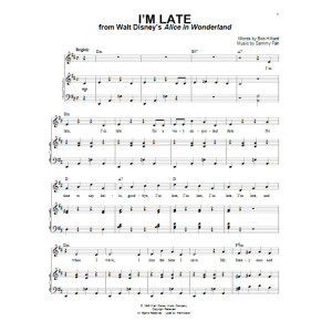 I'm Late (from Alice In Wonderland)