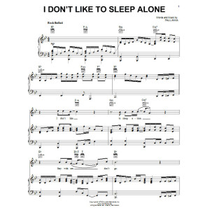 I Don't Like To Sleep Alone