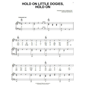Hold On Little Dogies, Hold On