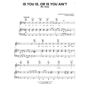 Is You Is, Or Is You Ain't (Ma' Baby)
