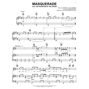 Masquerade (from The Phantom Of The Opera)