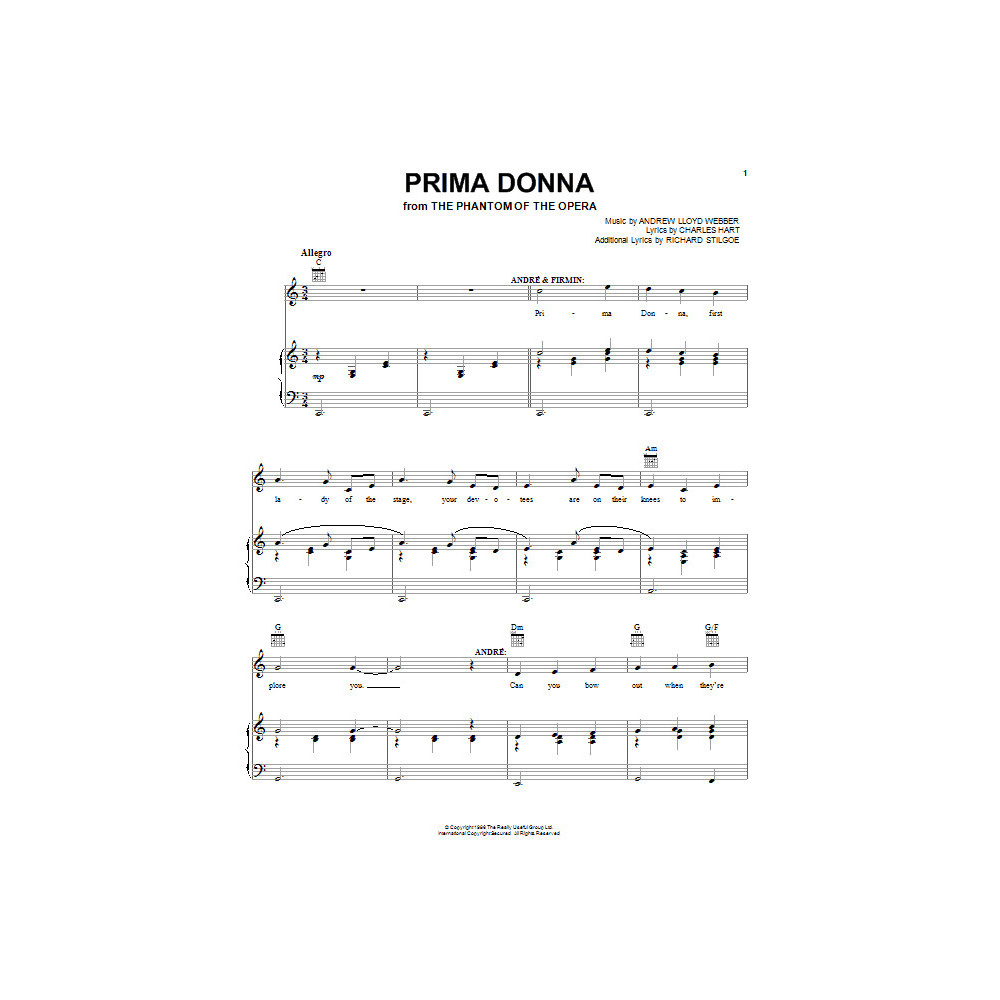 Prima Donna (from The Phantom Of The Opera)