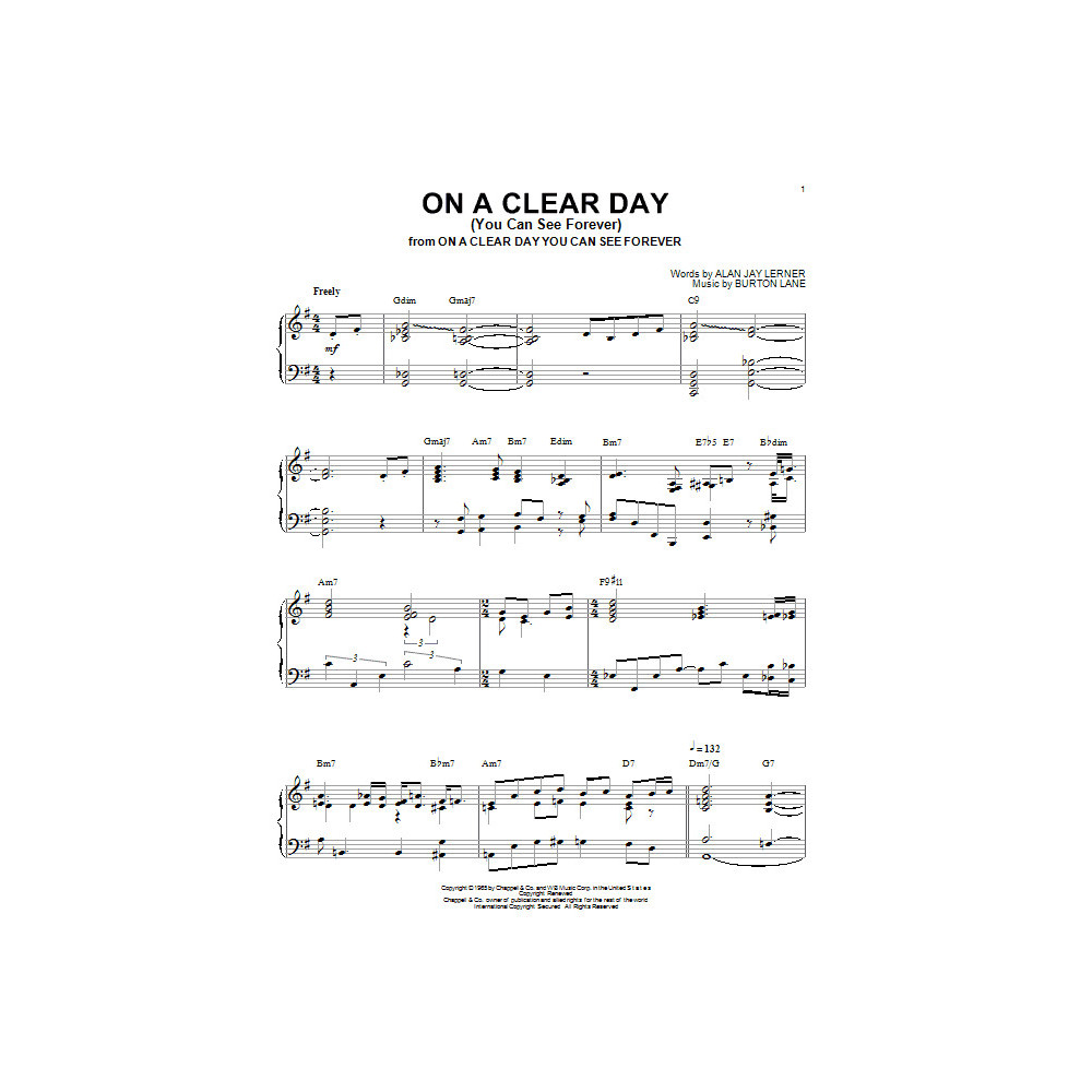 On A Clear Day (You Can See Forever)