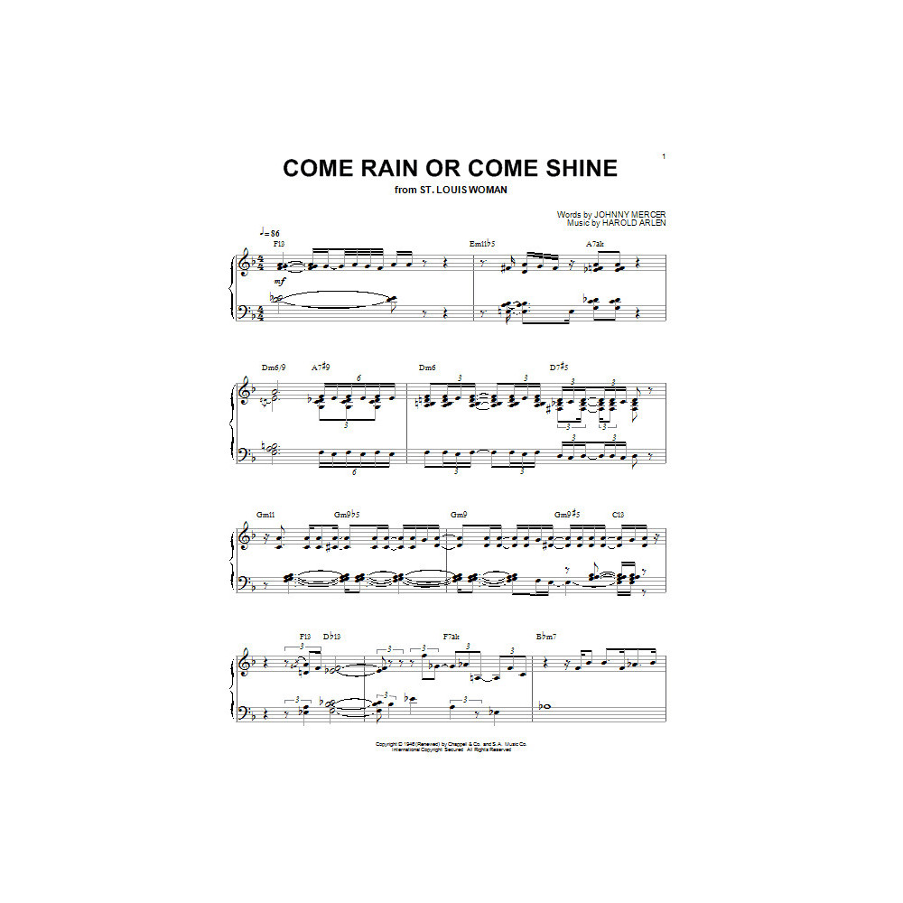 Come Rain Or Come Shine