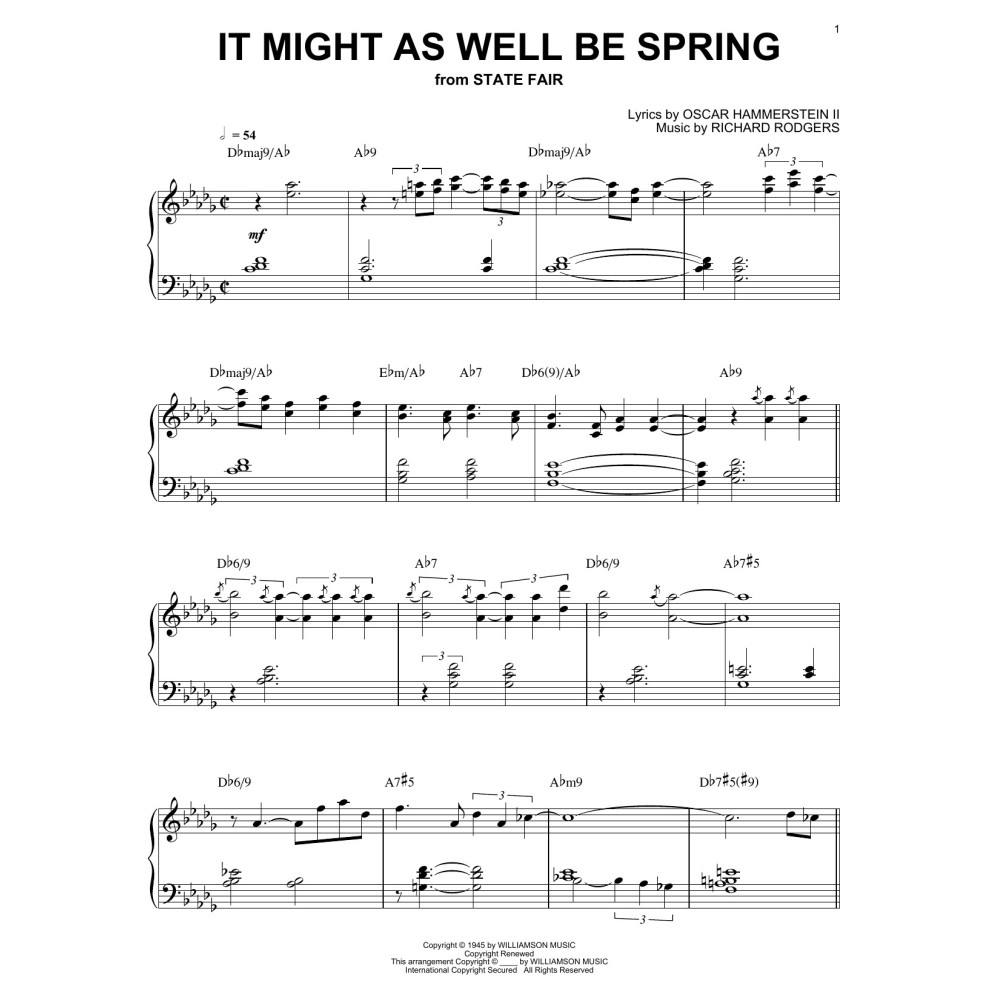 It Might As Well Be Spring