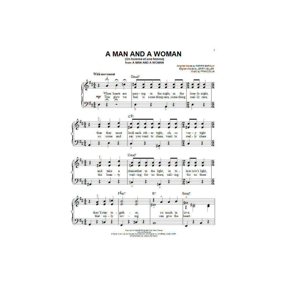 A Man And A Woman (Un Homme Et Une Femme)