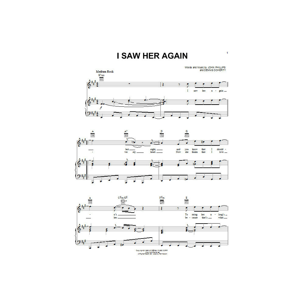 I Saw Her Again
