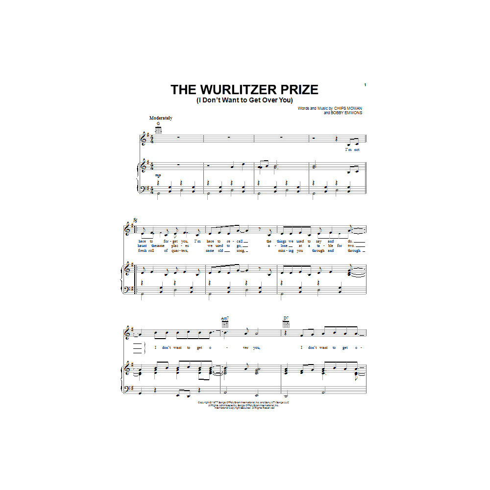 Wurlitzer Prize (I Don't Want To Get Over You)
