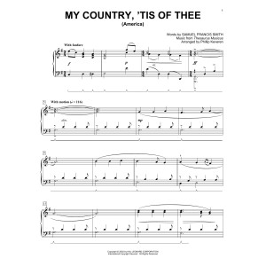 My Country, 'Tis Of Thee (America) (arr. Phillip Keveren)