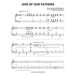 God Of Our Fathers (arr. Phillip Keveren)