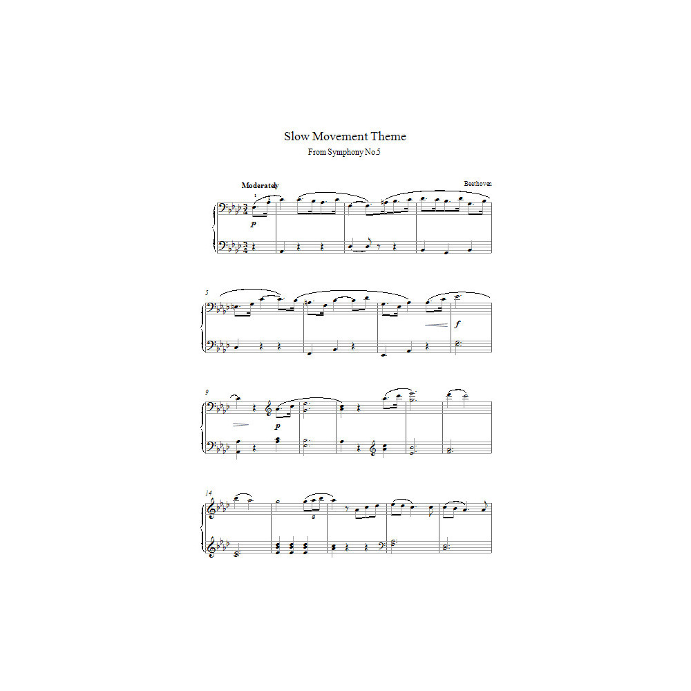 Slow Movement Theme Symphony No.5