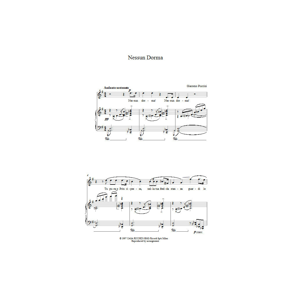 Nessun Dorma