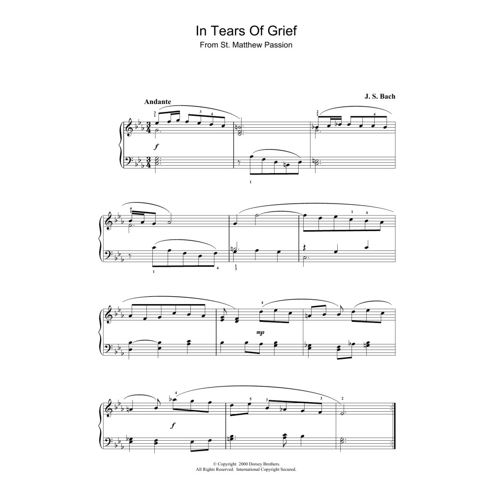 In Tears Of Grief (from St Matthew Passion)