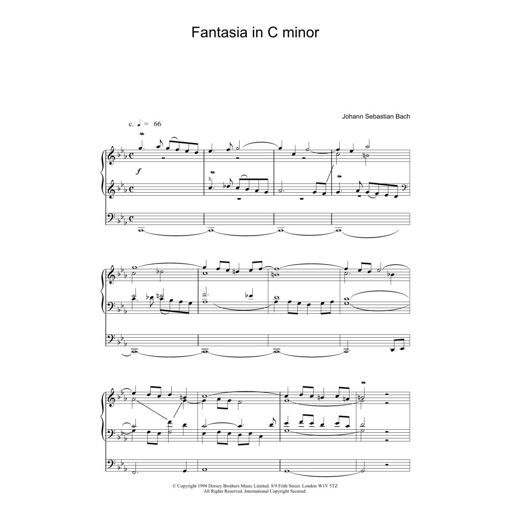 Fantasia and Fugue in C Minor, BWV 537