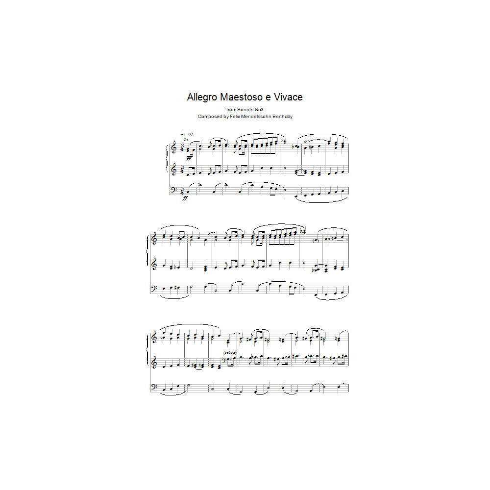 Allegro Maestoso e Vivace from Sonata No. 3