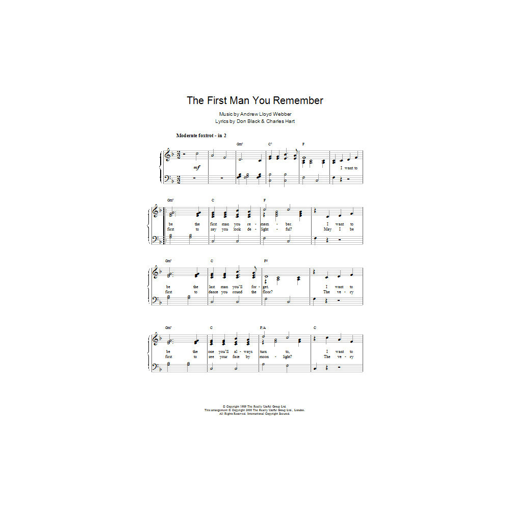 The First Man You Remember (from Aspects Of Love)