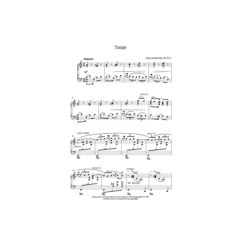 Tango Op. 164 No. 2