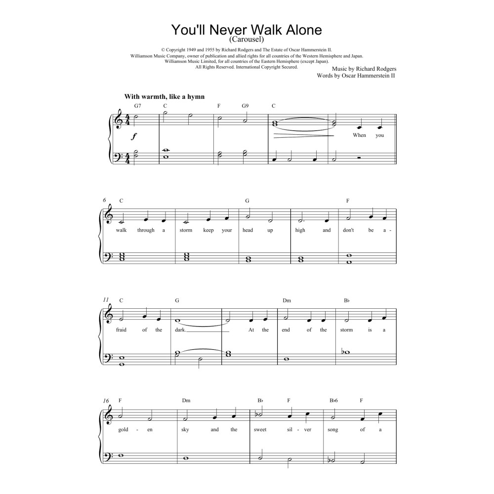 You'll Never Walk Alone (from Carousel)