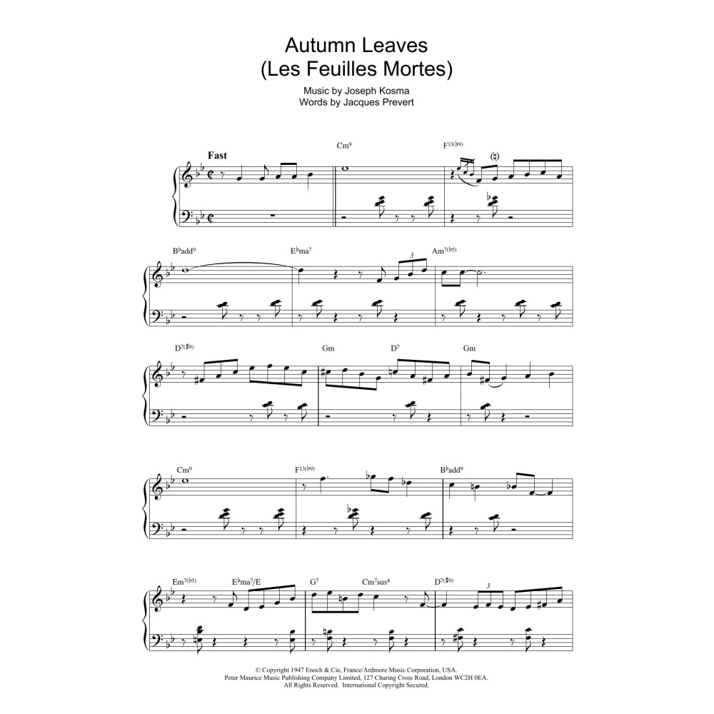 Autumn Leaves (Opening section only)