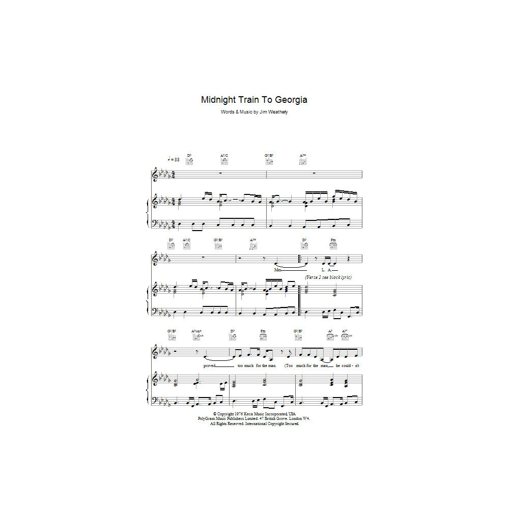 Midnight Train To Georgia