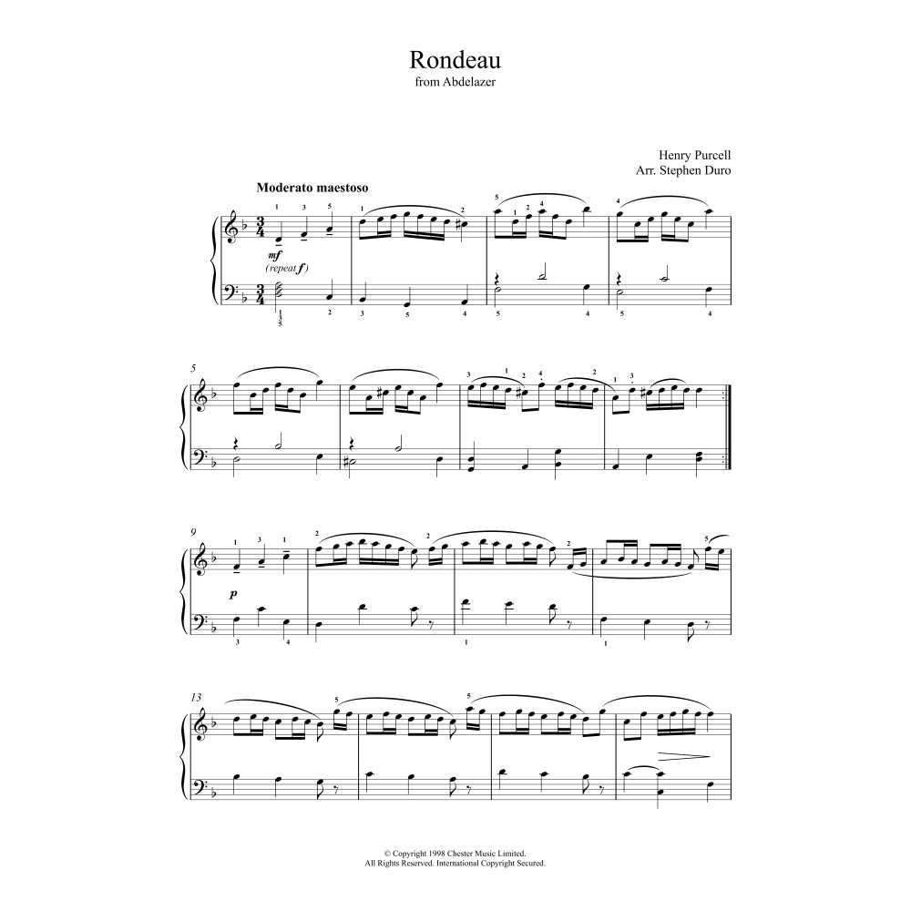 Rondeau in D Minor (from Abdelazer)