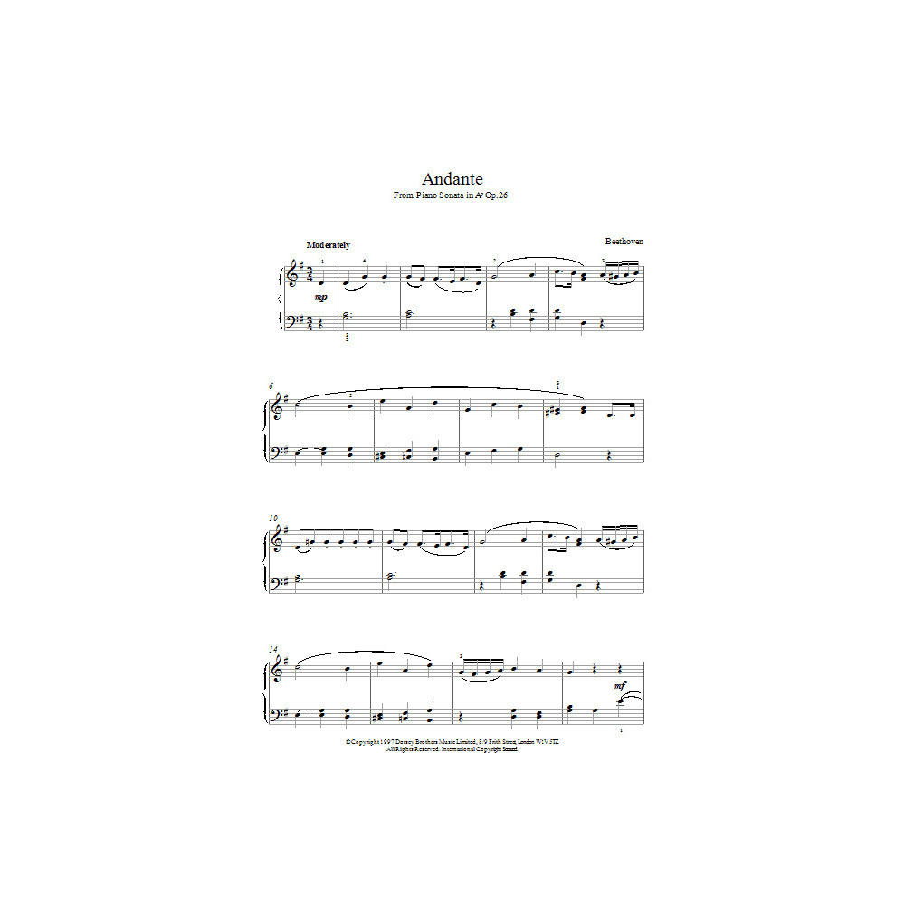 Andante Sonata Op.26