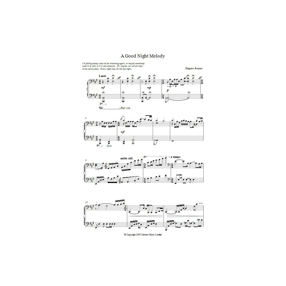A Good Night Melody