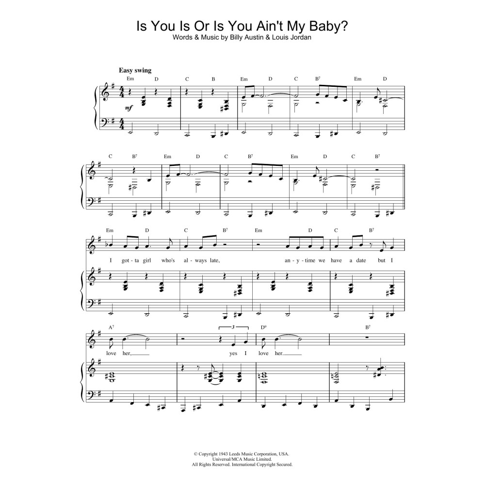 Is You Is Or Is You Ain't My Baby?