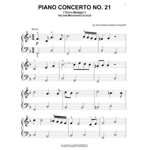 Piano Concerto No. 21 in C Major ("Elvira Madigan"), Second Movement Excerpt