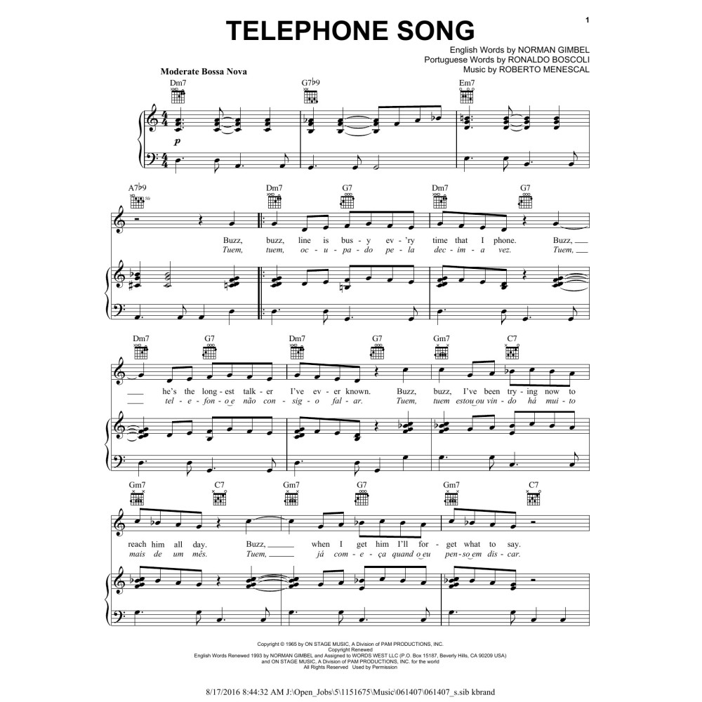 Telephone Song (feat. Astrud Gilberto)