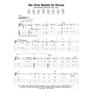 No One Needs To Know