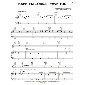 Babe, I'm Gonna Leave You