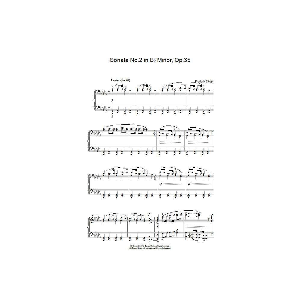 Sonata No. 2 In Bb Minor, Op.35 (Funeral March)