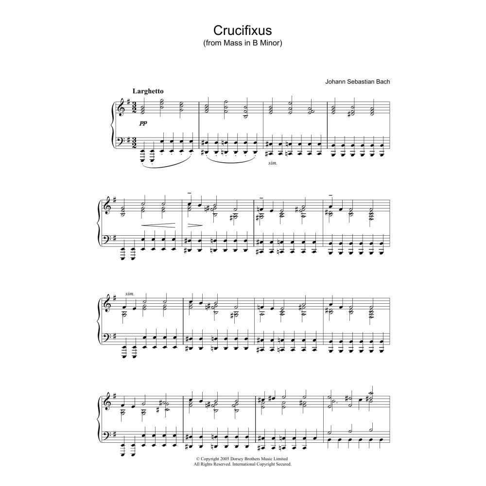 Crucifixus (from Mass In B Minor)