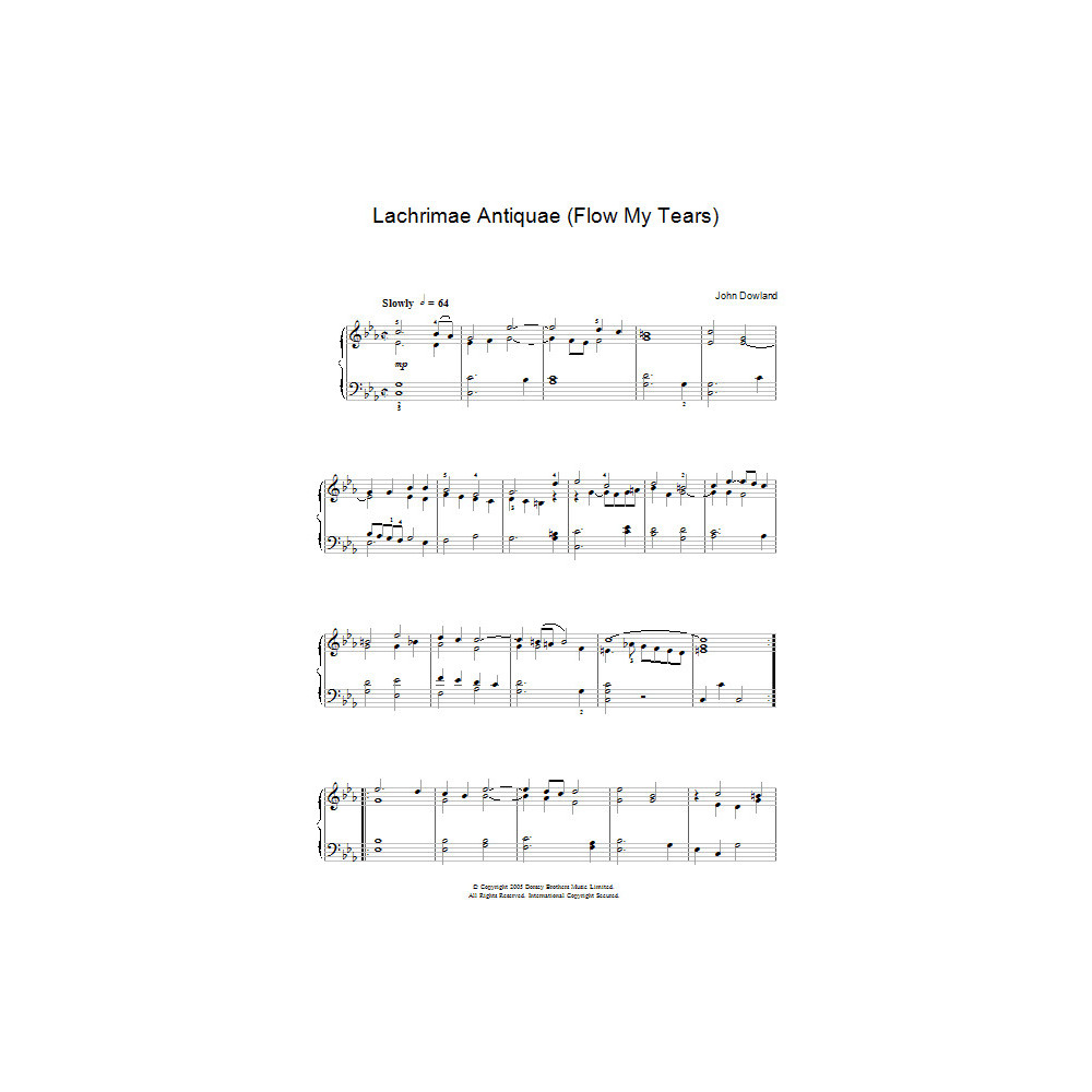 Lachrimae Antiquae (Flow My Tears)