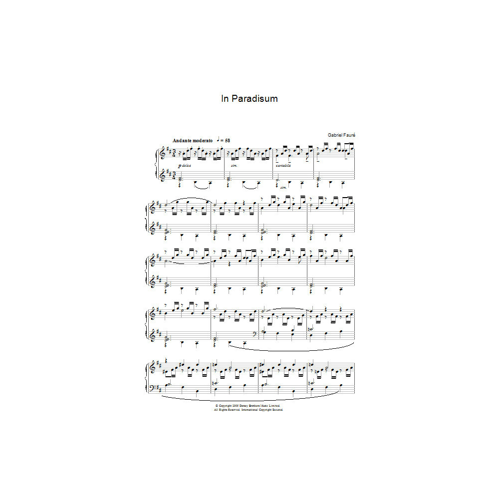 In Paradisum from 'Requiem'