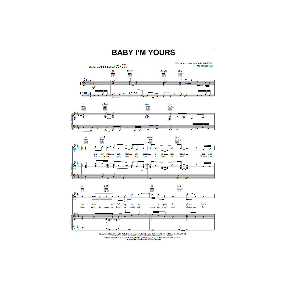 Baby I'm Yours