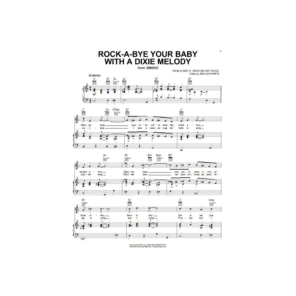 Rock-A-Bye Your Baby With A Dixie Melody