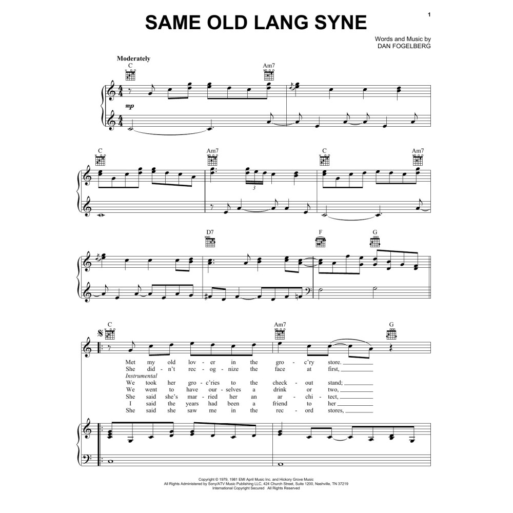 Same Old Lang Syne