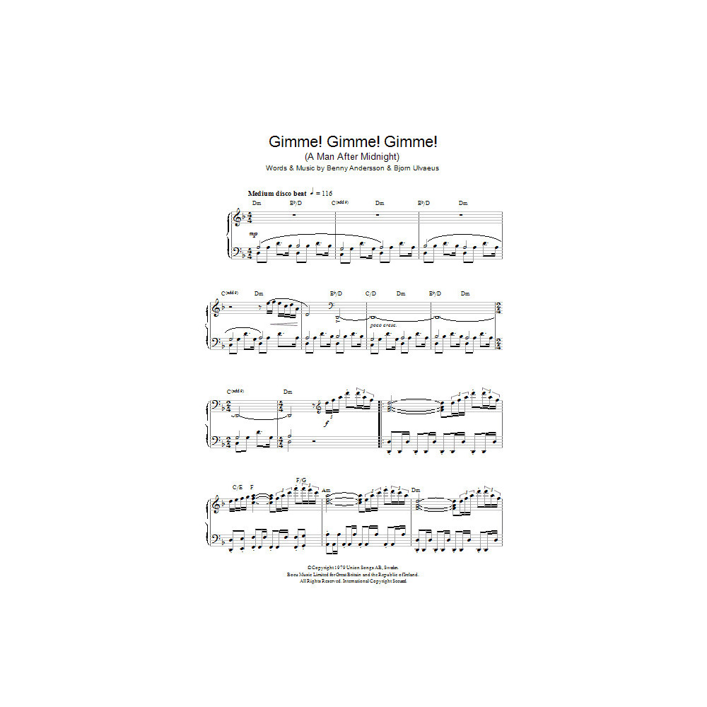Gimme! Gimme! Gimme! (A Man After Midnight)