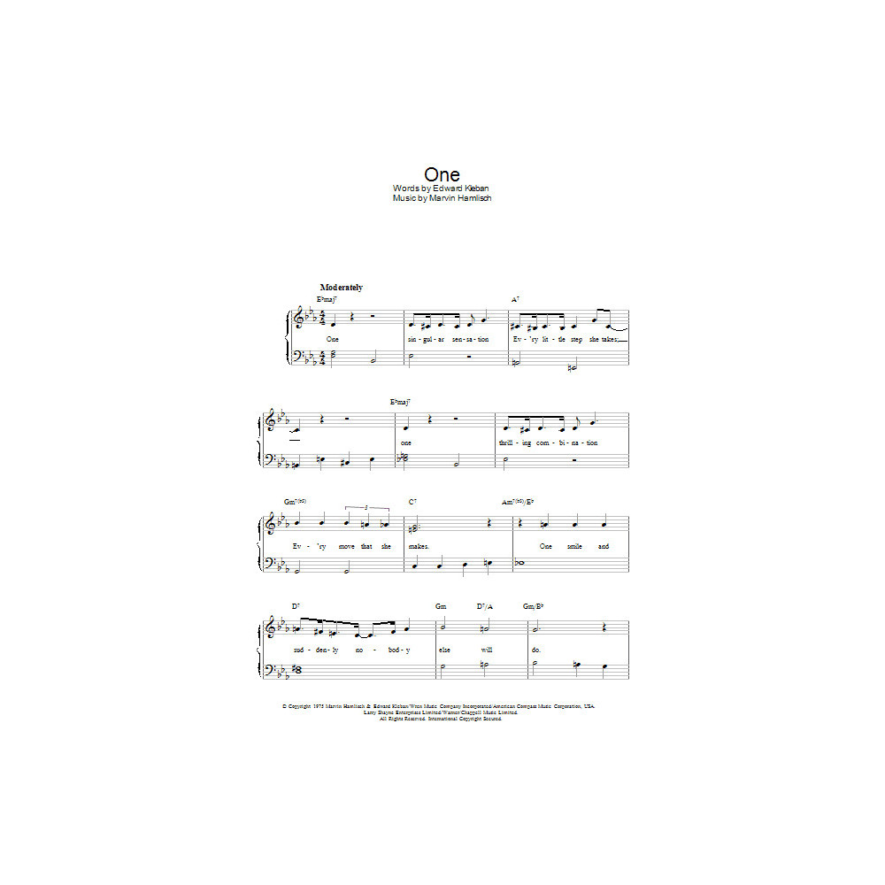 One (from A Chorus Line)