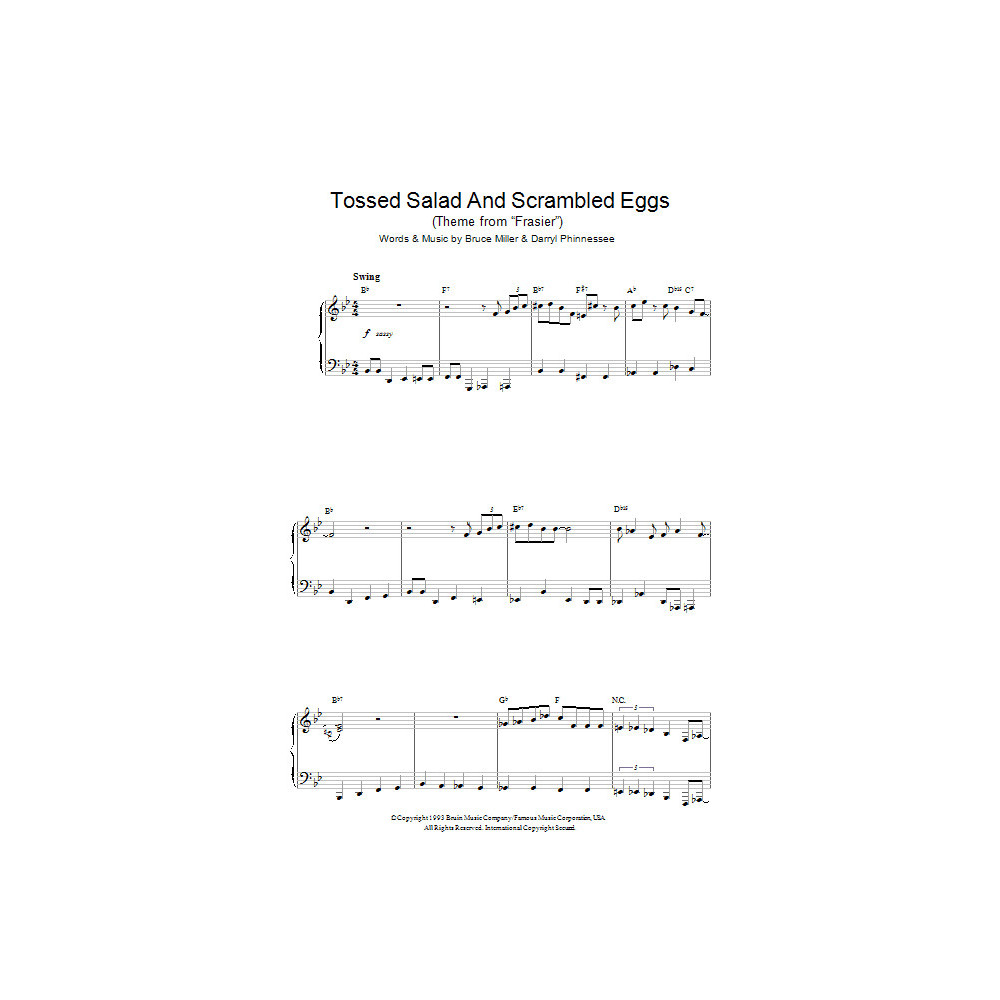 Tossed Salad And Scrambled Eggs (Theme from Frasier)