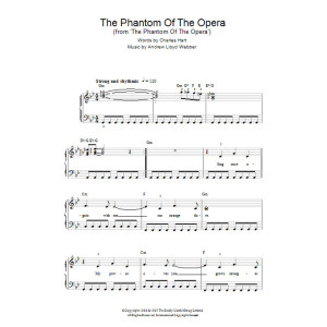 The Phantom Of The Opera (Verse Only)