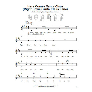 Here Comes Santa Claus (Right Down Santa Claus Lane)